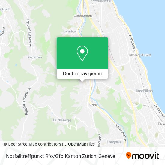 Notfalltreffpunkt Rfo / Gfo Kanton Zürich Karte
