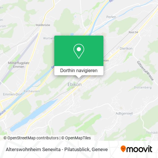 Alterswohnheim Senevita - Pilatusblick Karte