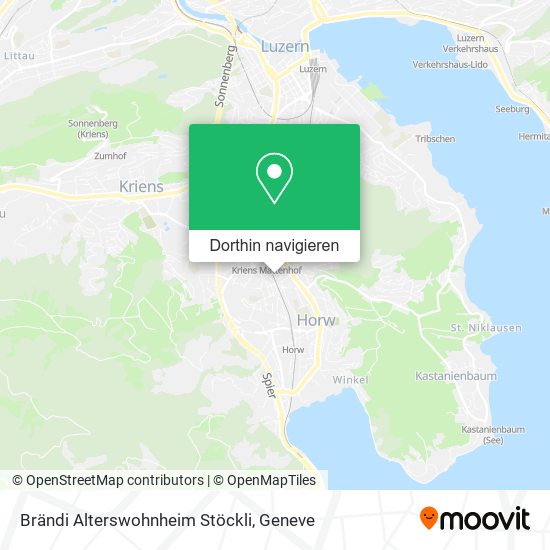 Brändi Alterswohnheim Stöckli Karte