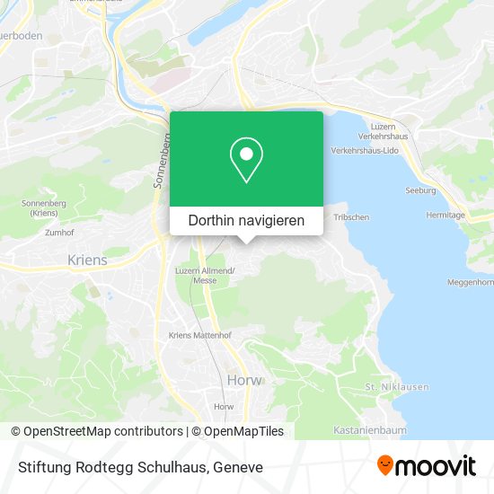 Stiftung Rodtegg Schulhaus Karte