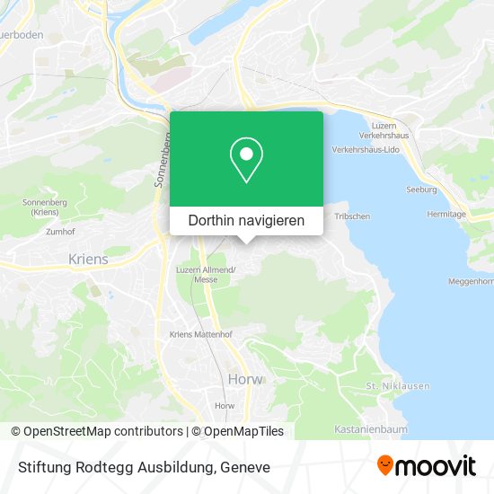 Stiftung Rodtegg Ausbildung Karte