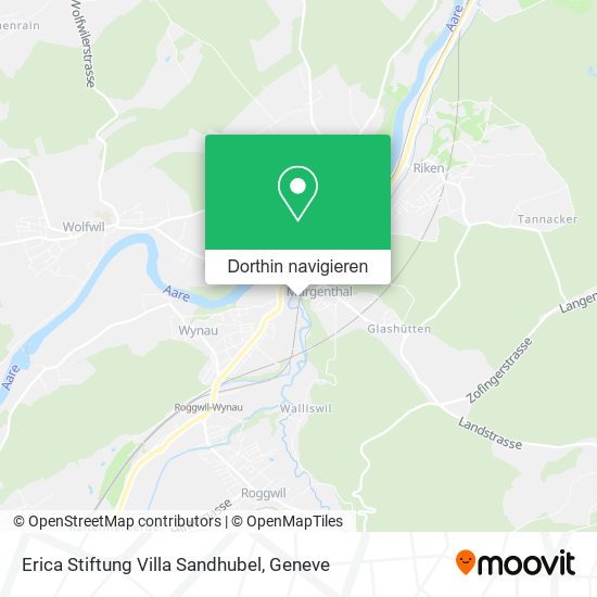 Erica Stiftung Villa Sandhubel Karte