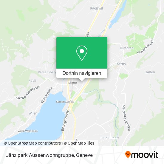 Jänzipark Aussenwohngruppe Karte