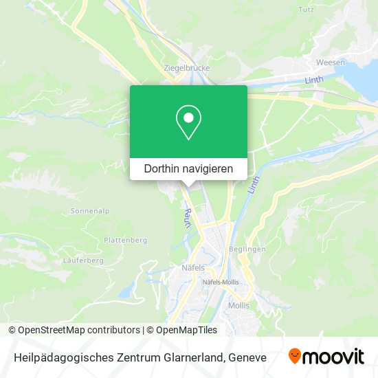 Heilpädagogisches Zentrum Glarnerland Karte