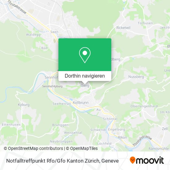 Notfalltreffpunkt Rfo / Gfo Kanton Zürich Karte