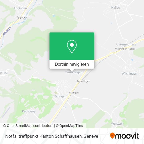 Notfalltreffpunkt Kanton Schaffhausen Karte
