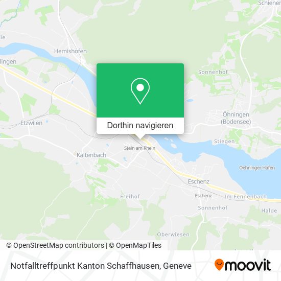 Notfalltreffpunkt Kanton Schaffhausen Karte