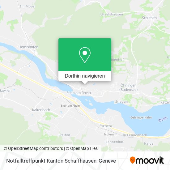 Notfalltreffpunkt Kanton Schaffhausen Karte