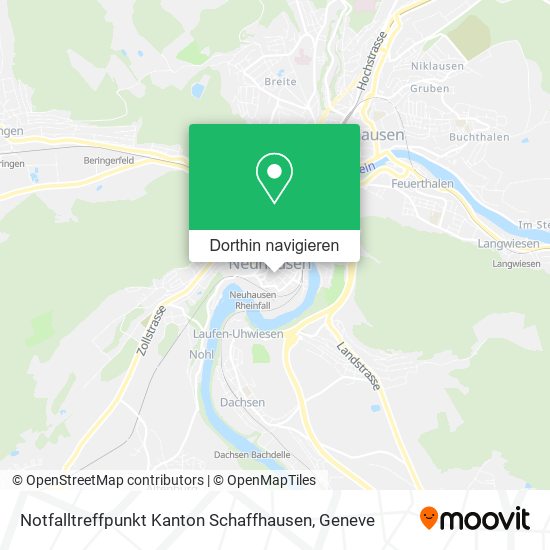 Notfalltreffpunkt Kanton Schaffhausen Karte