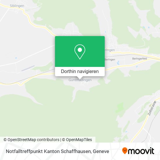 Notfalltreffpunkt Kanton Schaffhausen Karte