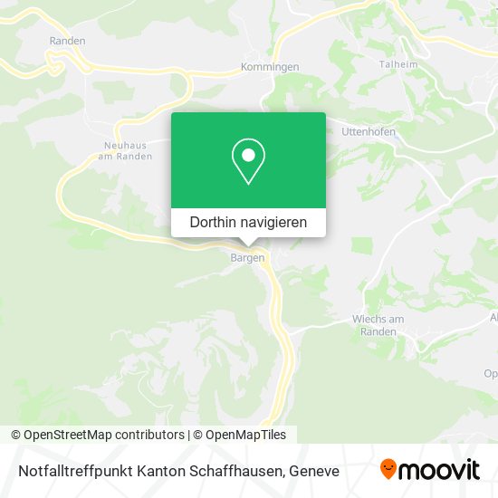Notfalltreffpunkt Kanton Schaffhausen Karte