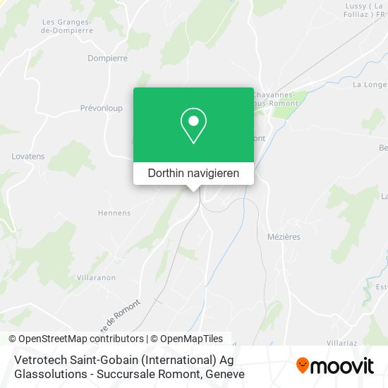Vetrotech Saint-Gobain (International) Ag Glassolutions - Succursale Romont Karte