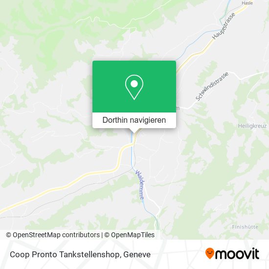 Coop Pronto Tankstellenshop Karte