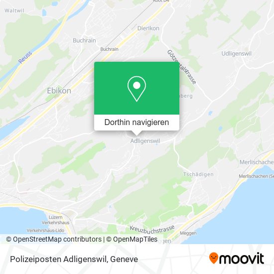 Polizeiposten Adligenswil Karte