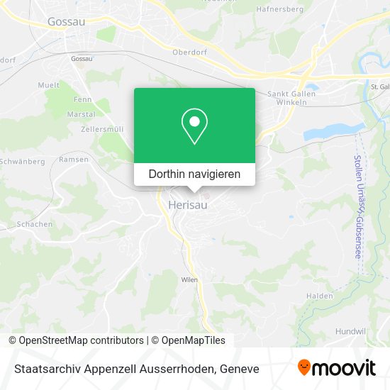 Staatsarchiv Appenzell Ausserrhoden Karte
