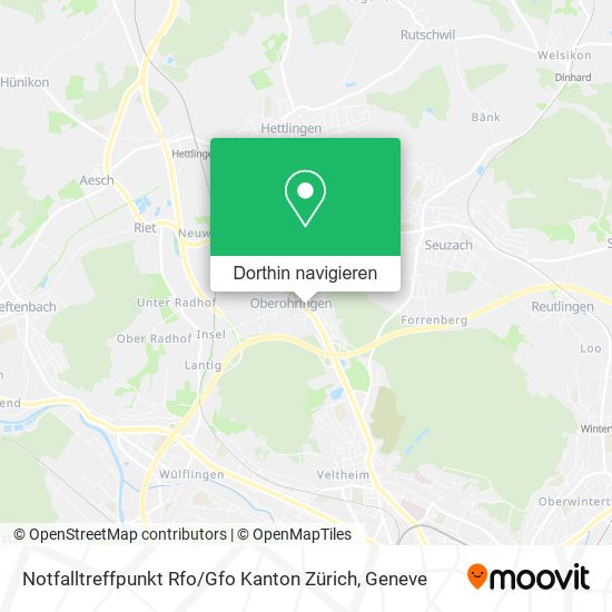 Notfalltreffpunkt Rfo / Gfo Kanton Zürich Karte
