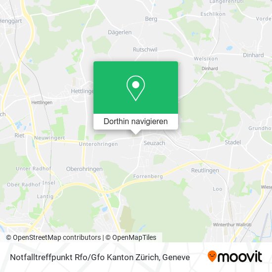 Notfalltreffpunkt Rfo / Gfo Kanton Zürich Karte