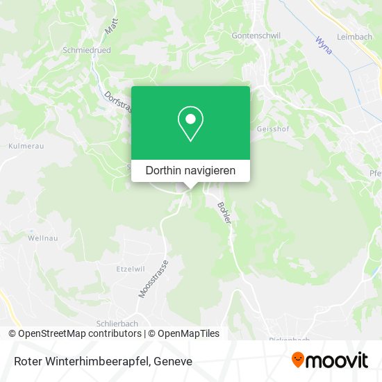 Roter Winterhimbeerapfel Karte