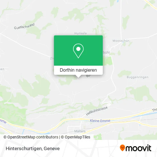 Hinterschurtigen Karte