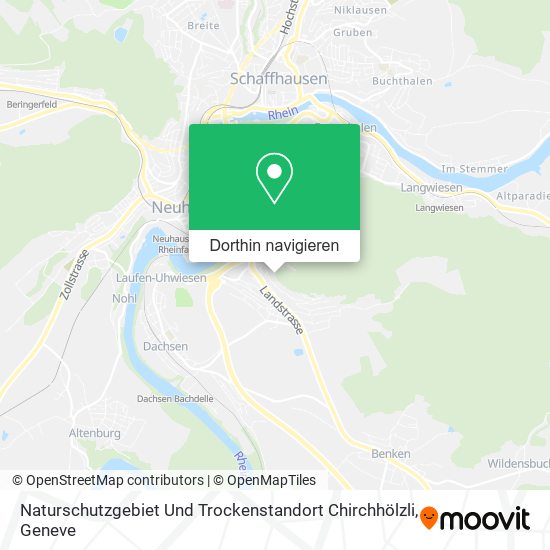 Naturschutzgebiet Und Trockenstandort Chirchhölzli Karte