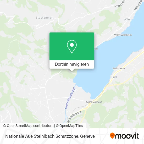 Nationale Aue Steinibach Schutzzone Karte