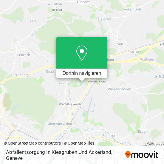 Abfallentsorgung In Kiesgruben Und Ackerland Karte
