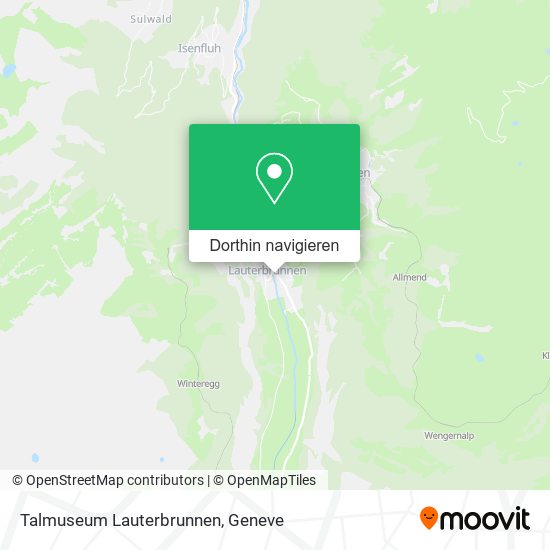 Talmuseum Lauterbrunnen Karte