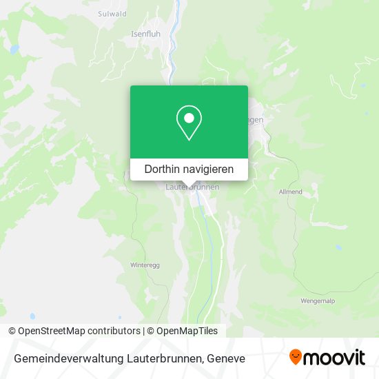 Gemeindeverwaltung Lauterbrunnen Karte