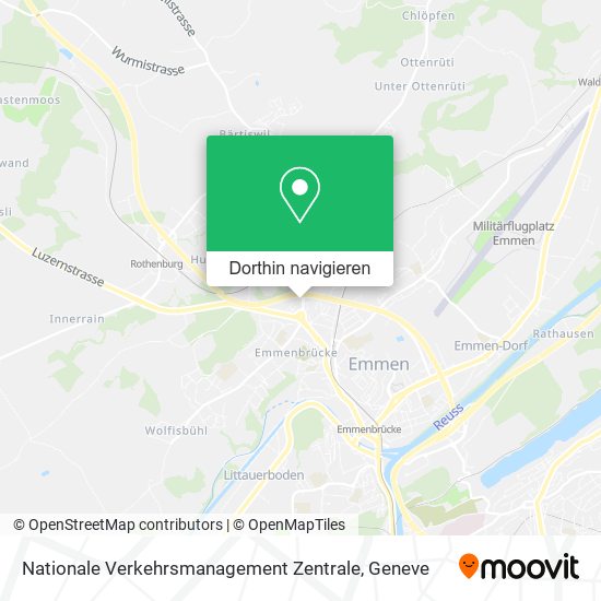 Nationale Verkehrsmanagement Zentrale Karte