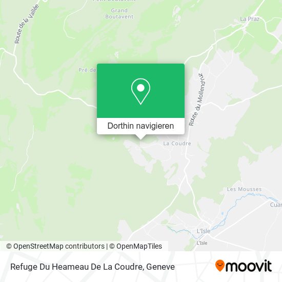 Refuge Du Heameau De La Coudre Karte