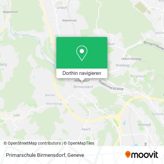 Primarschule Birmensdorf Karte