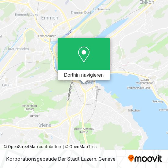 Korporationsgebaude Der Stadt Luzern Karte