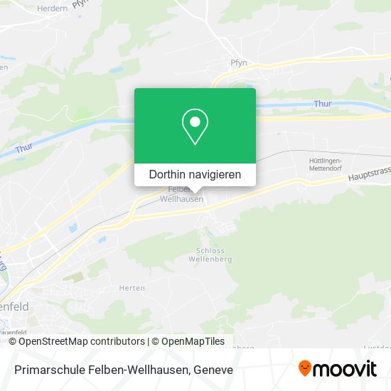 Primarschule Felben-Wellhausen Karte