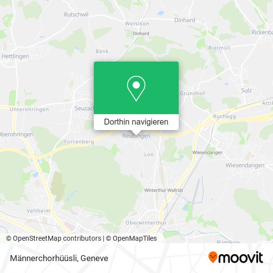Männerchorhüüsli Karte