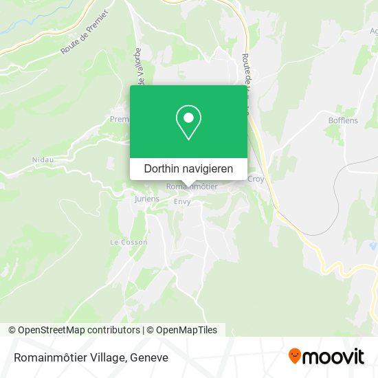 Romainmôtier Village Karte