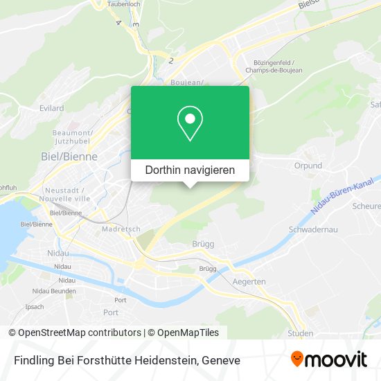 Findling Bei Forsthütte Heidenstein Karte