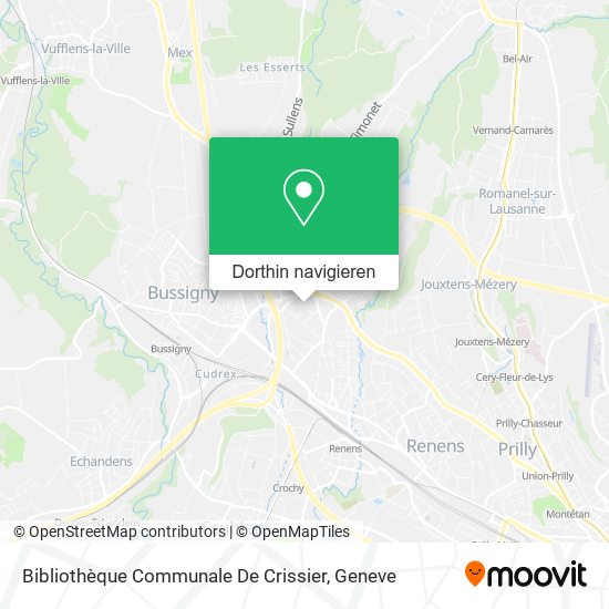 Bibliothèque Communale De Crissier Karte
