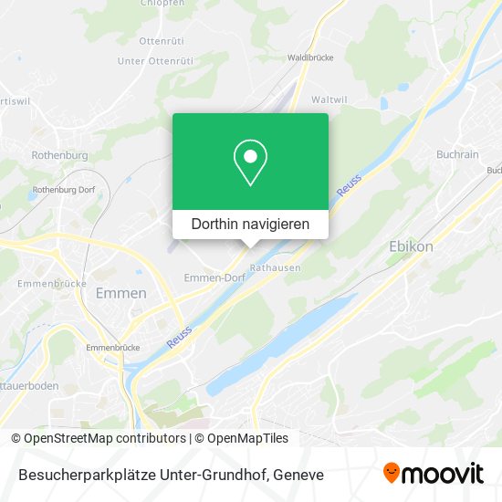 Besucherparkplätze Unter-Grundhof Karte
