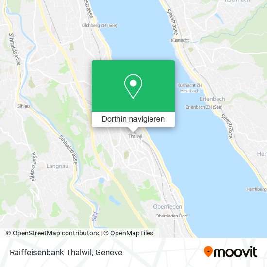 Raiffeisenbank Thalwil Karte