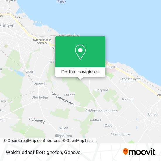 Waldfriedhof Bottighofen Karte
