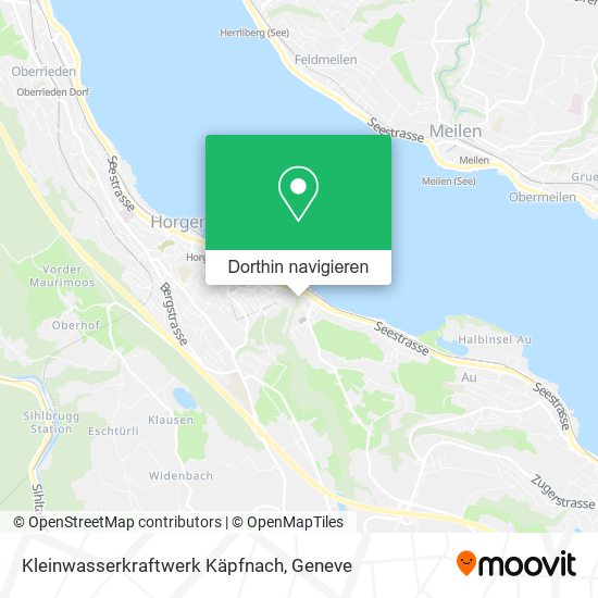 Kleinwasserkraftwerk Käpfnach Karte