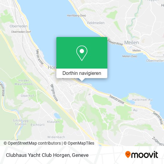 Clubhaus Yacht Club Horgen Karte