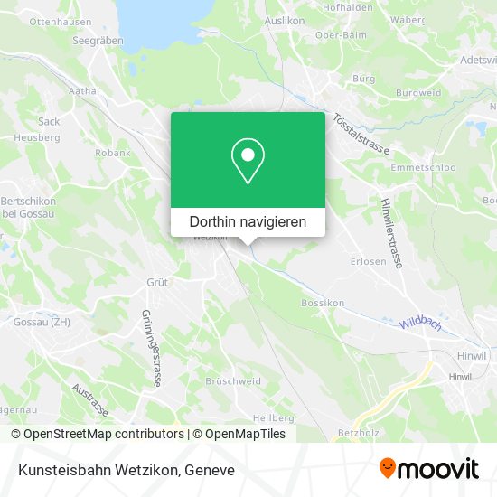 Kunsteisbahn Wetzikon Karte