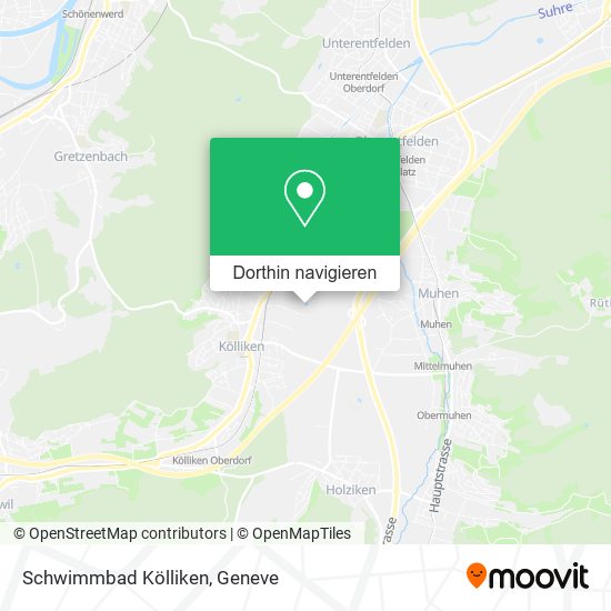 Schwimmbad Kölliken Karte