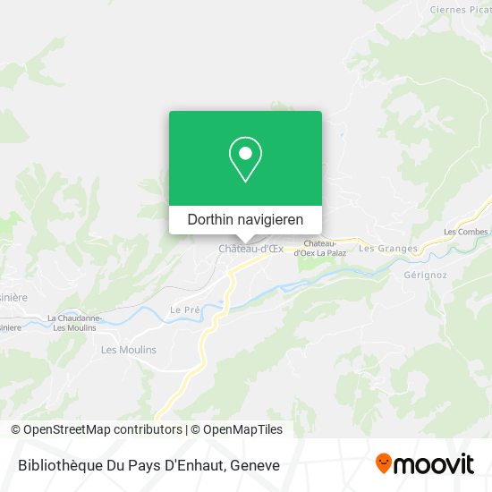 Bibliothèque Du Pays D'Enhaut Karte