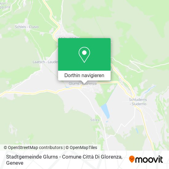 Stadtgemeinde Glurns - Comune Città Di Glorenza Karte