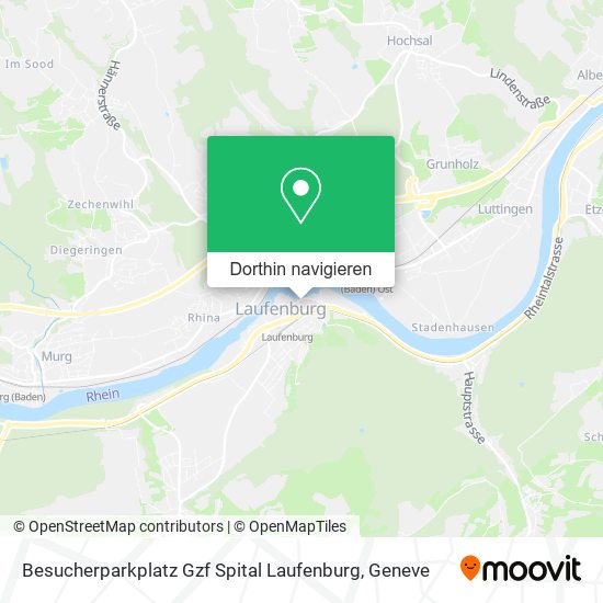 Besucherparkplatz Gzf Spital Laufenburg Karte