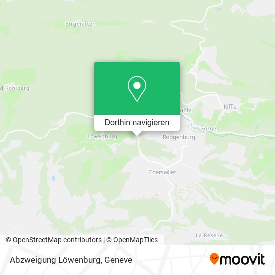 Abzweigung Löwenburg Karte