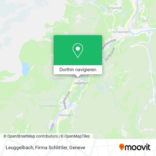 Leuggelbach, Firma Schlittler Karte