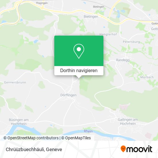 Chrüüzbuechhäuli Karte